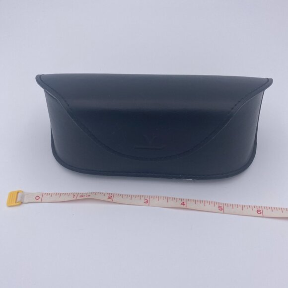 Vuarnet Sunglasses Case Set,Black Hard Leather,Belt Clip,Boxed,Cloth,Auth Card - Picture 6 of 10